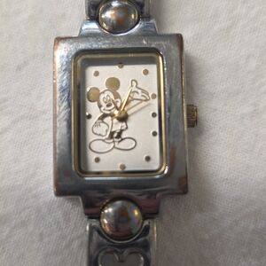 Mickey Mouse Silver and Gold Watch